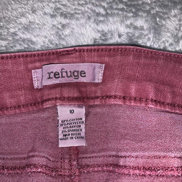 Refuge Sz 10 Burgundy Jeans - Picture 6 of 6